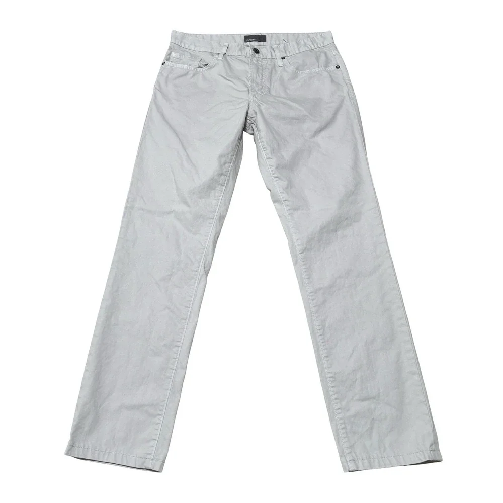 VINCE. Men's 31x30 Gray VM 212 Slim Made In USA Faded Zip Fly Denim Pants